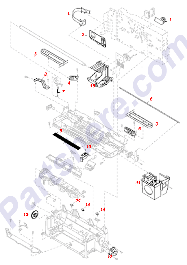 HP parts picture diagram for C5876-60014-R, C5300-60043, C5300-60077, C5876-60014